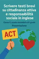 anteprima - Presentazioni / Lavagne - Scrivere testi brevi su cittadinanza attiva e responsabilità sociale in inglese - Pagina di copertina