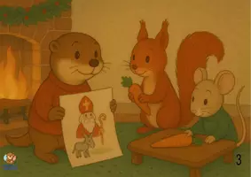 Aperçu - Affichage - Otto fête la Saint Nicolas (Kamishibai à imprimer en PDF). - Page 3