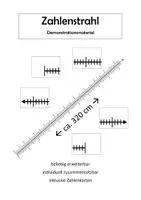 Vorschau - Mal- und Bastelvorlagen - XXL-Zahlenstrahl für die Wand | handlungsorientiert & wiederverwendbar - Deckblatt