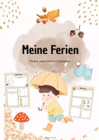 Vorschau - Arbeitsblätter - Materialpaket | MaterialBundle Meine Ferien - Ferienrückblicke & Reflexion Grundschule (Klasse 2-4) Schreibanlässe für Winter, Frühling, Sommer & Herbst - Seite 1