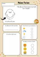 Vorschau - Arbeitsblätter - Materialpaket | MaterialBundle Meine Ferien - Ferienrückblicke & Reflexion Grundschule (Klasse 2-4) Schreibanlässe für Winter, Frühling, Sommer & Herbst - Seite 2