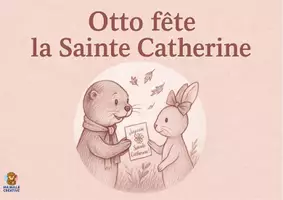 Aperçu - Affichage - Otto fête la Sainte Catherine. (Kamishibai à imprimer en PDF) - Page de couverture