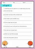 Vorschau - Arbeitsblätter - Opdrachten - Het adjectief (mit Differenzierung) - Seite 1
