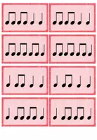 Vorschau - Spiele - Rhythmus Zwillinge: Pärchen finden - Notation mit Notenzeichen ~ Grundschule Musik - Seite 3