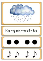 Vorschau - Arbeitsblätter - Rhythmus zum Herbstlied mit Rhythmusbausteinen - Seite 2