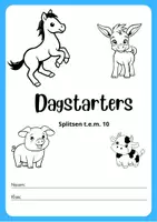 Voorbeeld - Dagstarters splitsen t.e.m. 10 - Voorblad