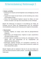 Vorschau - Merkblätter - Heldensage analysieren & schreiben: Kriterienkatalog & Merkblatt (am Beispiel Siegfried & das Nibelungenlied) - Seite 3