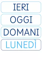anteprima - Materiale interattivo - Mesi, giorni e numeri per creazione calendario classe 1 - Pagina 1