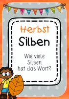 Vorschau - Unterrichtsreihen - Herbst - Puzzlemappe - Silben zählen - Seite 1
