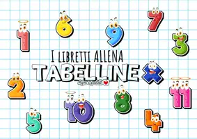 anteprima - Esercizi - LIBRETTI ALLENA TABELLINE (1-11) - Pagina di copertina