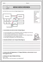 Vorschau - Arbeitsblätter - 🗺️✏️ Deutsch: Wegbeschreibung (Schreibtraining + Lösungen) Wege beschreiben - Seite 3