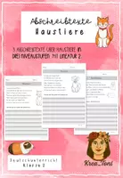Vorschau - Arbeitsblätter - Kostenlos: Abschreibtexte zu Haustieren (Deutsch, Klasse 2) - Deckblatt