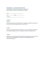 Vorschau - Klassenarbeiten - Klausur: Ökologie, Trohieebenen - Deckblatt