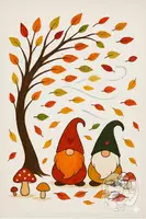 anteprima - Flashcard - Autunno con gli gnomi - Pagina di copertina