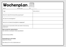 Vorschau - Stationenlernen - Wochenplan-Set Schule – Planung & Reflexion für Schüler und Lehrkräfte - Seite 2