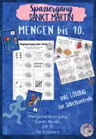 Vorschau - Arbeitsblätter - Rechenspaziergang Sankt Martin Mengen 10 Klasse 1 - Deckblatt