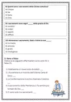 anteprima - Esercizi - Conoscere il significato dei sette sacramenti e spiegare come ciascuno rappresenta un momento importante della vita cristiana - Pagina 3