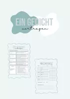 Vorschau - Merkblätter - Ein Gedicht vortragen und Bewertungskriterien - Deckblatt