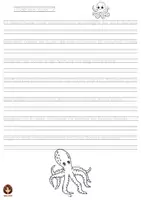 Vista previa - Hojas de trabajo - Cuaderno de caligrafía de curiosidades sobre los animales. - página 3