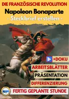 Vorschau - Arbeitsblätter - Napoleon Befreier oder Besatzer Arbeitsblatt | Französische Revolution Klasse 7 8 | AB9 - Deckblatt