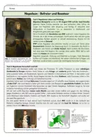 Vorschau - Arbeitsblätter - Napoleon Befreier oder Besatzer Arbeitsblatt | Französische Revolution Klasse 7 8 | AB9 - Seite 1