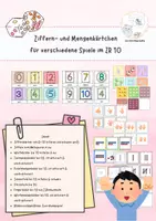 Vorschau - Spiele - Ziffernkarten und Mengenkarten im Zahlenraum 10 - Deckblatt