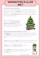 Vorschau - Arbeitsblätter - Weihnachten in aller Welt - Sachtexte & Arbeitsblatt - Seite 1