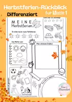 Vorschau - Arbeitsblätter - Materialpaket Herbstferien Weihnachtsferien Rückblick - Seite 1