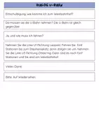 Vorschau - Arbeitsblätter - Unterwegs mit der U-Bahn: Wegbeschreibung (A1) - Seite 1