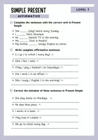 Vista previa - Hojas de trabajo - Present Simple Pack – Grammar, Reading, Writing & Speaking + Posters - página 1