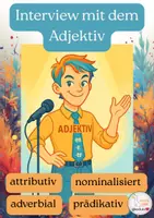 Vorschau - Arbeitsblätter - GiG: Interview mit dem Adjektiv - Deckblatt