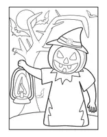 Vorschau - Arbeitsblätter - Spooky & Cute Halloween Coloring Sheets - Seite 3