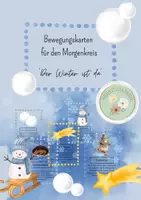 Vorschau - Stationenlernen - Bewegungskarten für den Morgenkreis "Winter" - Deckblatt