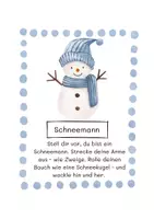 Vorschau - Stationenlernen - Bewegungskarten für den Morgenkreis "Winter" - Seite 1