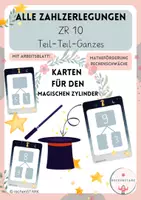 Vorschau - Spiele - Magischer Zylinder ⭐ alle Zahlzerlegungen automatisieren 🌟Teil- Teil-Ganzes Zahlentripel 10 - Deckblatt