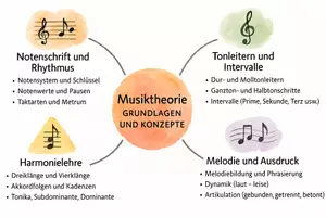 Vorschau - Arbeitsblätter - Arbeitsblatt "Musiktheorie - Grundlagen und Konzepte" + interaktive Lösung & MP3 + Mindmap + Infografik - Seite 3