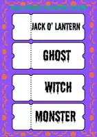 anteprima - Materiale di supporto/inclusione - Match the Halloween Word! English game - Pagina 1