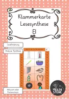 Vorschau - Fördermaterial/Inklusion - Klammerkarte Lesesynthese EI - Deckblatt
