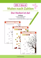 Vorschau - Arbeitsblätter - Malen nach Zahlen: Der Herbst ist da! - Deckblatt