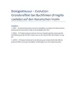 Vorschau - Arbeitsblätter - Materialpaket Bioklausuren - Deckblatt
