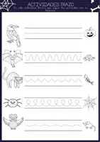 Vista previa - Juegos / Gamificación - Actividad de trazos – Caminos de Halloween - Portada
