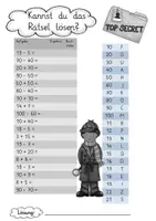 Vorschau - Arbeitsblätter - Mathe Rätsel Plus und Minus im Zahlenraum bis 100 - Seite 1