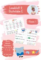 Vorschau - Arbeitsblätter - Buchstabeneinführung E - Materialpaket - Seite 1