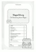 Vorschau - Merkblätter - Mappenführung - Portfolio - Bewertung - Deckblatt