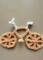 Vorschau - Mal- und Bastelvorlagen - Anleitung zum Basteln eines Fahrrad aus Pfeifenputzern - Deckblatt