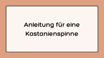 Vorschau - Mal- und Bastelvorlagen - Anleitung zum Basteln einer Spinne aus Kastanien - Seite 1