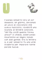 anteprima - Esercizi - IL panda Umberto scopre la u - Pagina 1