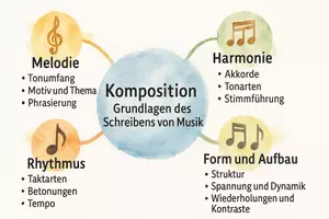 Vorschau - Arbeitsblätter - Arbeitsblatt "Komposition - Grundlagen des Schreibens von Musik" + interaktive Lösung & MP3 + Mindmap - Seite 2