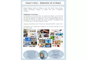 Vorschau - Bildkarten - Bilderkartei Unsere Sinne - 40 Fotos - Deckblatt