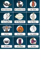 Vorschau - Fördermaterial/Inklusion - Quatschsätze Halloween - Schleichdiktat/ Freiarbeitsmaterial - Seite 1